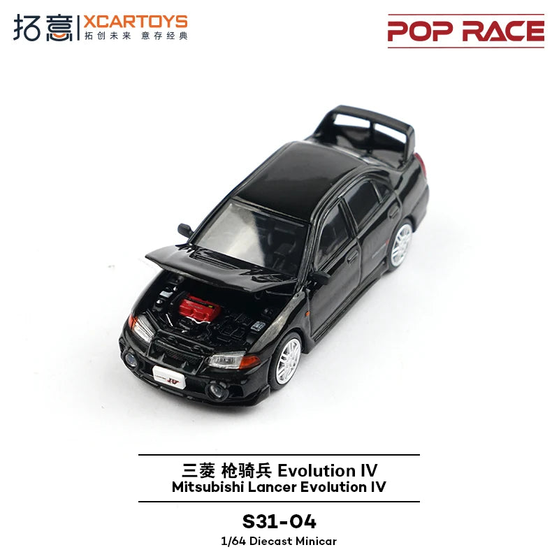 XCARTOYS Pop Race Lancer Evolution Iv Evo 1 64 Metal Plastic 1:64 Diecast