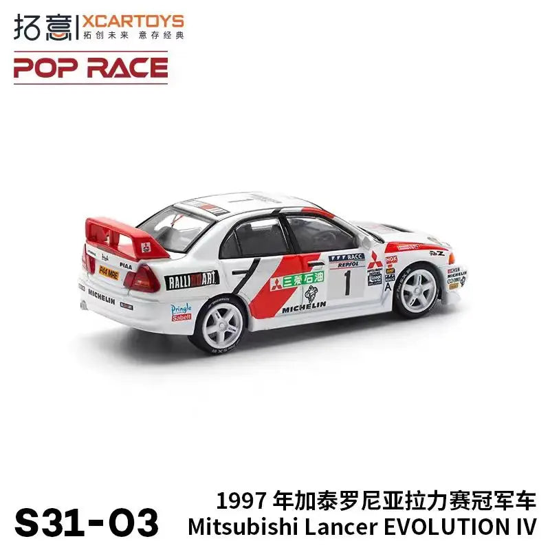 Pop Race XCARTOYS 1997 Lancer Evolution Iv 1 64 Metal Plastic 1:64 Diecast