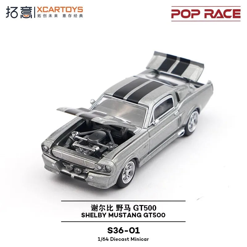 Pop Race XCARTOYS Mustang GT500 1 64 Metal Plastic Parts S36 1:64 Diecast