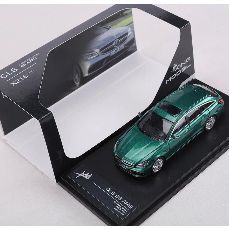 King 1 64 Cls63 Amg Gray Blue Green Limited Edition 1:64 Diecast
