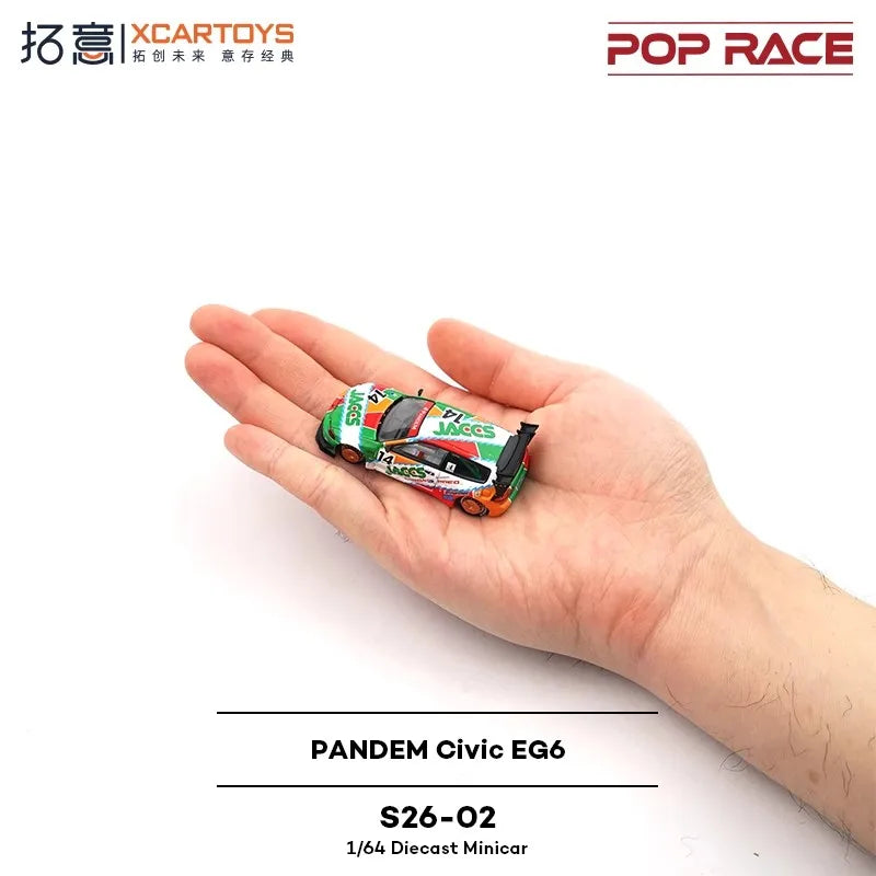 Pop Race XCARTOYS Pandem Civic Eg6 1 64 Metal Plastic Parts 1:64 Diecast