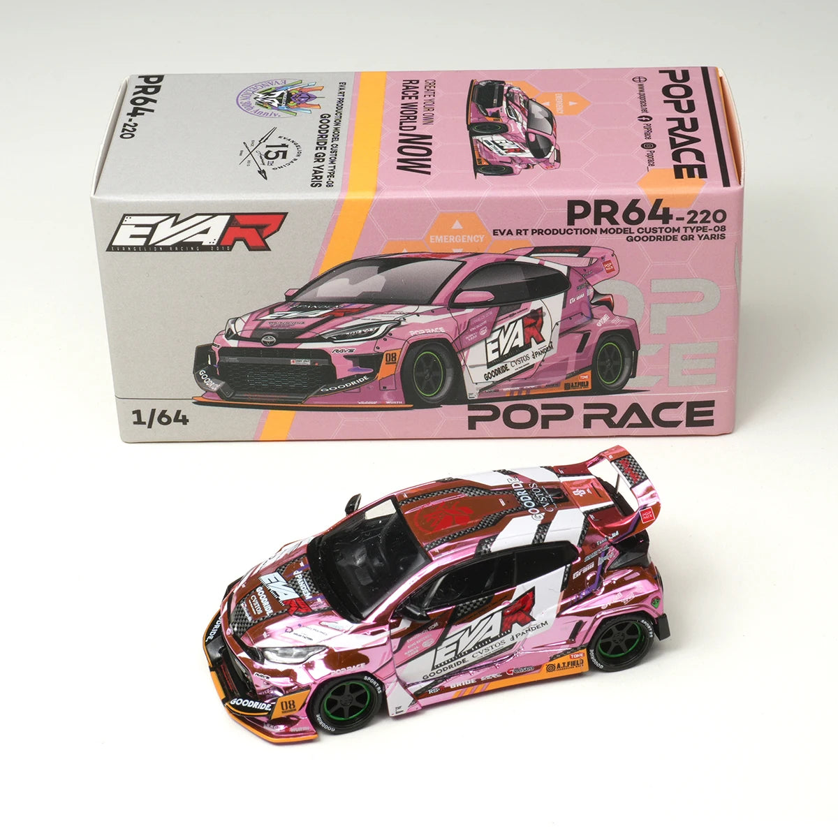 Pop Race 1 64 Pandem Rocket Bunny GR Yaris Goodride 1:64 Diecast
