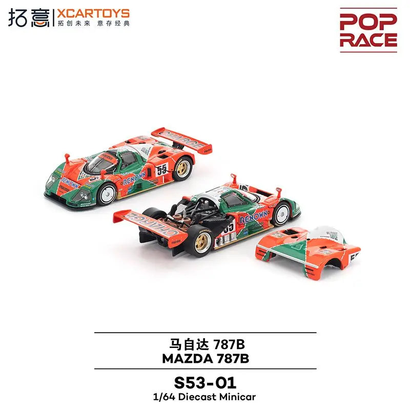 Pop Race 1 64 Mazda 787b 24 Hours of Le 1:64 Diecast