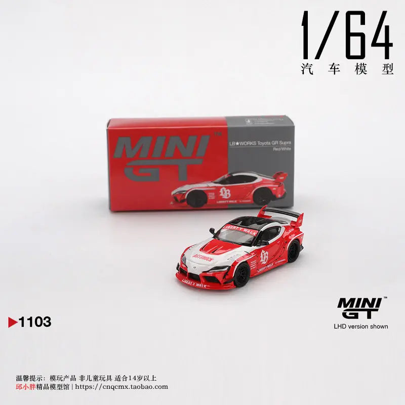 MINI GT MINI Cooper MINI Toyota Supra GR Supra 1:64 Diecast