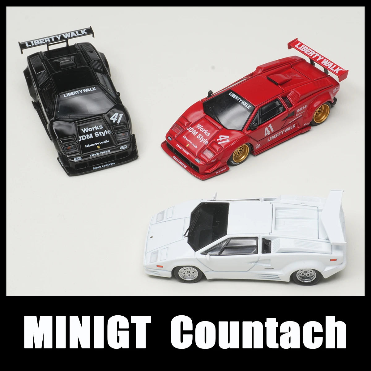 MINI GT Lamborghini Countach 25th Anniversary 1:64 Diecast