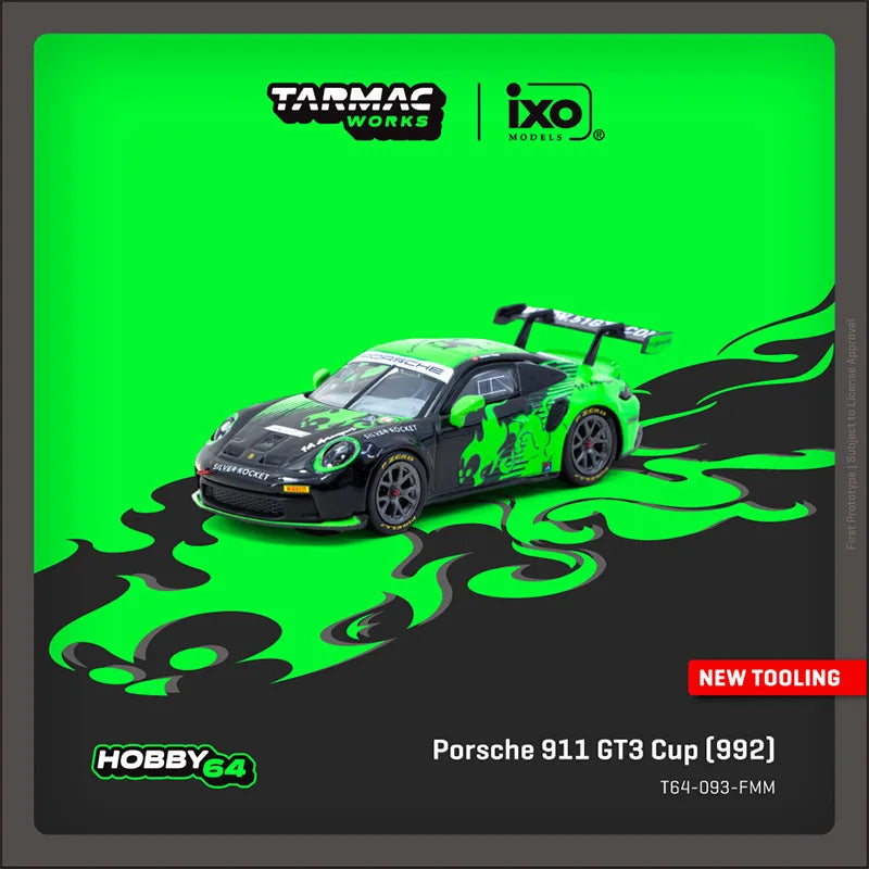 Porsche 911 GT3 Cup 992 Fire Monkey 1:64 Diecast
