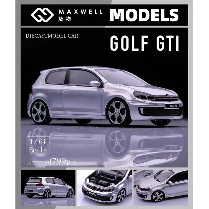 Volkswagen Golf GTI MK6 VI VAG BBS Maxwell 1:64 Scale Diecast Model Car