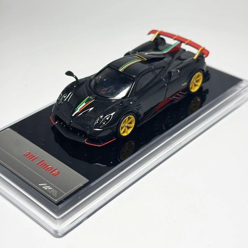 Hkm 1 64 Imola Silver Full Carbon Decoration 1:64 Diecast