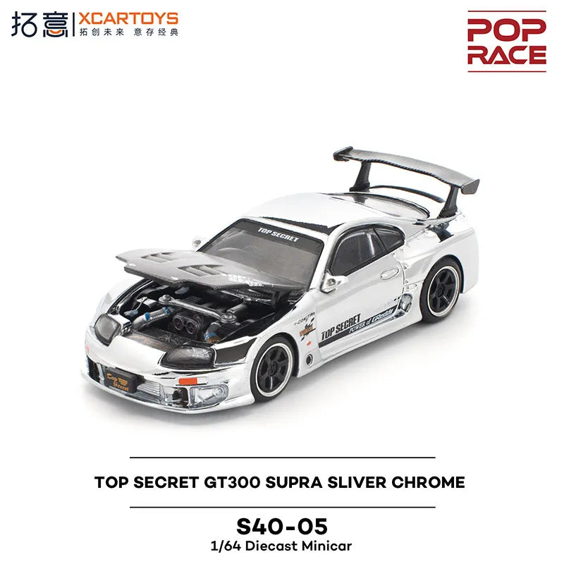 Pop Race XCARTOYS GT300 Supra 1 64 Metal Plastic Parts S40 1:64 Diecast