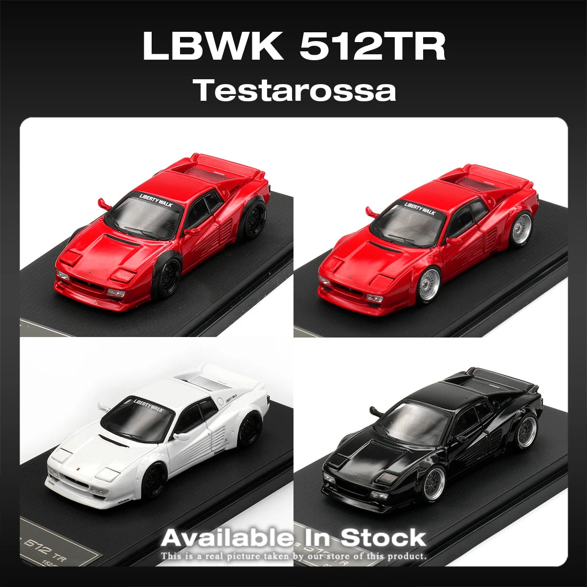 Ferrari 512 TR Teossa LBWK Can Star 1:64 Diecast