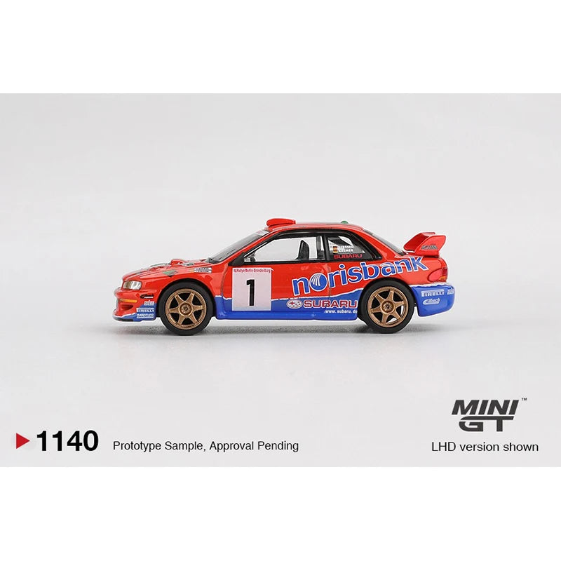 MINI GT Subaru Impreza WRC97 #1 1999 DRM Winner 1:64 Diecast