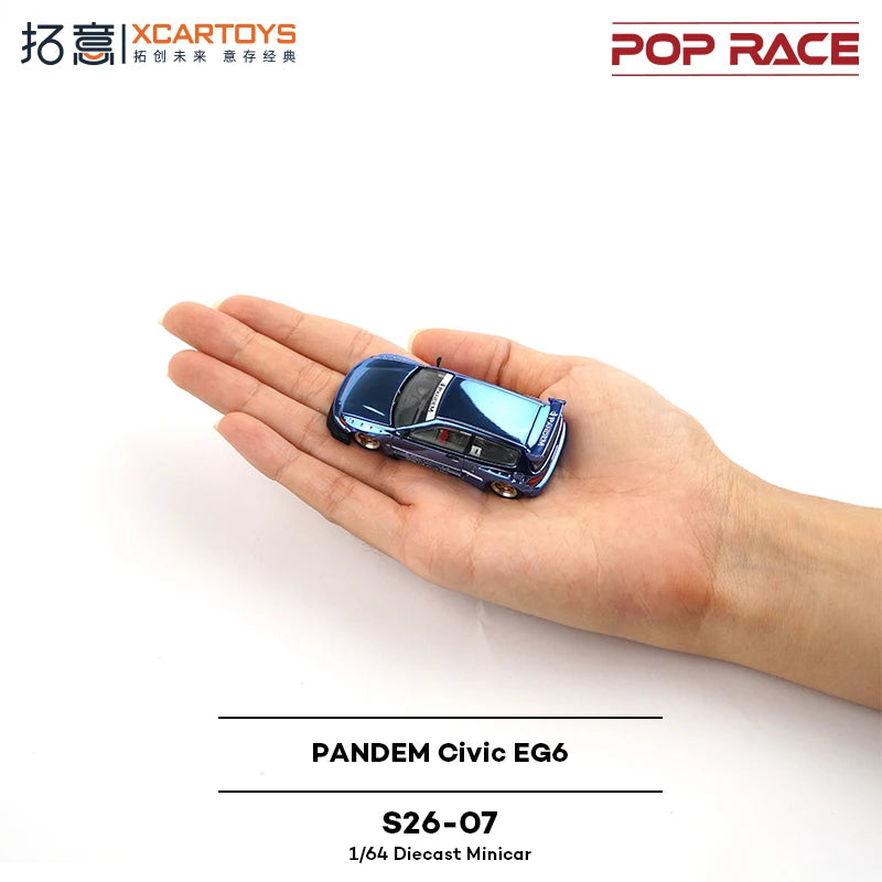 Pop Race XCARTOYS Pandem Eg6 1 64 Metal Plastic Parts S26 1:64 Diecast