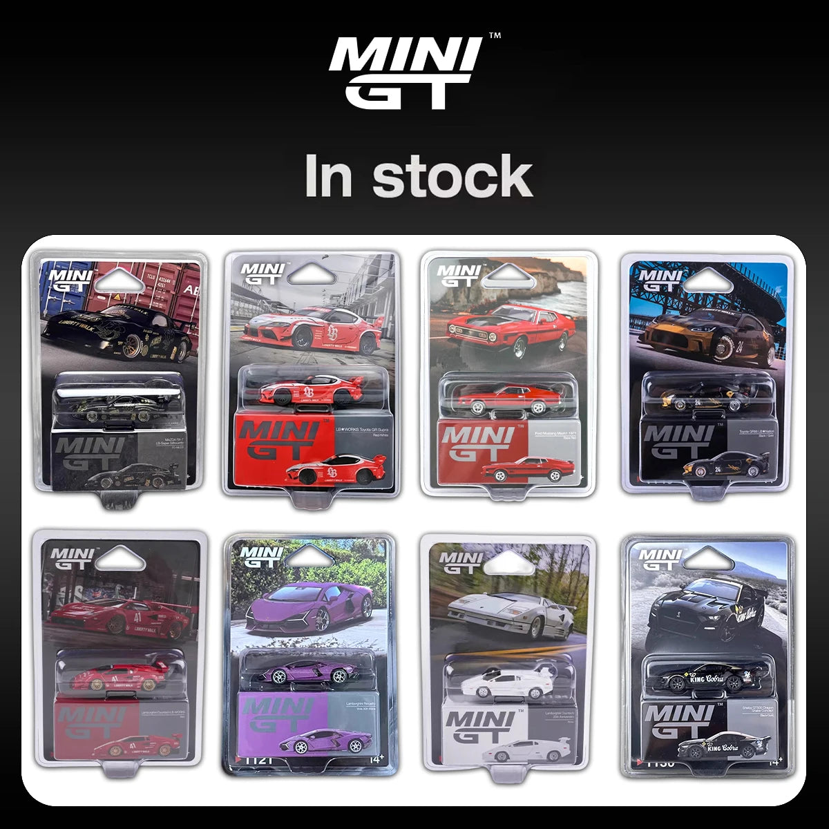 MINI GT 1 64 Hang Card Porsche Mclaren Lamborghini BMW 1:64 Diecast