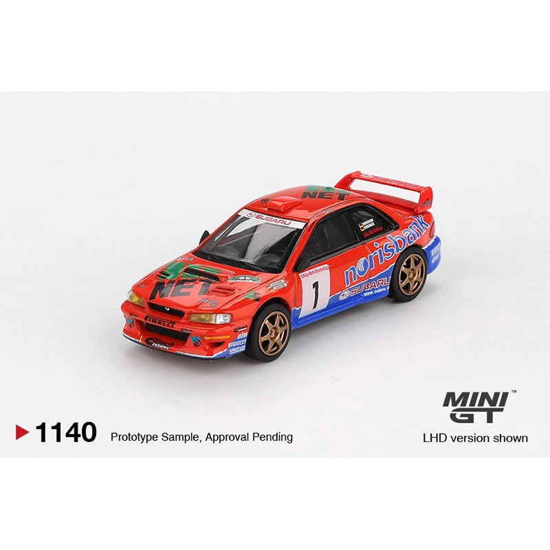 MINI GT Subaru Impreza WRC97 #1 1999 DRM Winner 1:64 Diecast