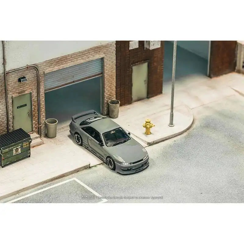 Tarmac Works Nissan VERTEX Silvia S14 Grey 1:64 Diecast