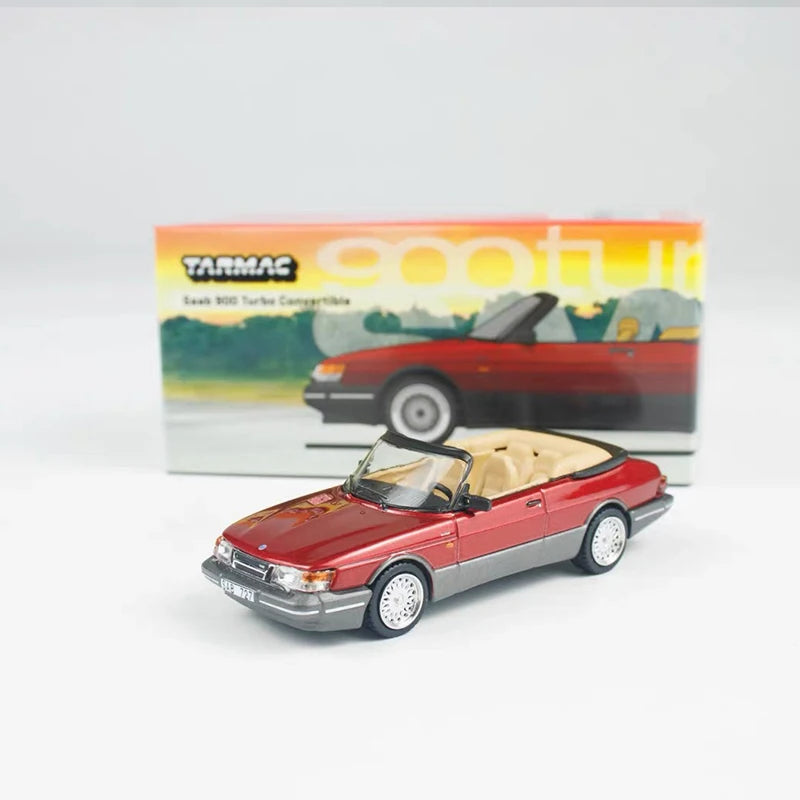 Tarmac Works Saab 900 Turbo Convertible Red 1:64 Diecast
