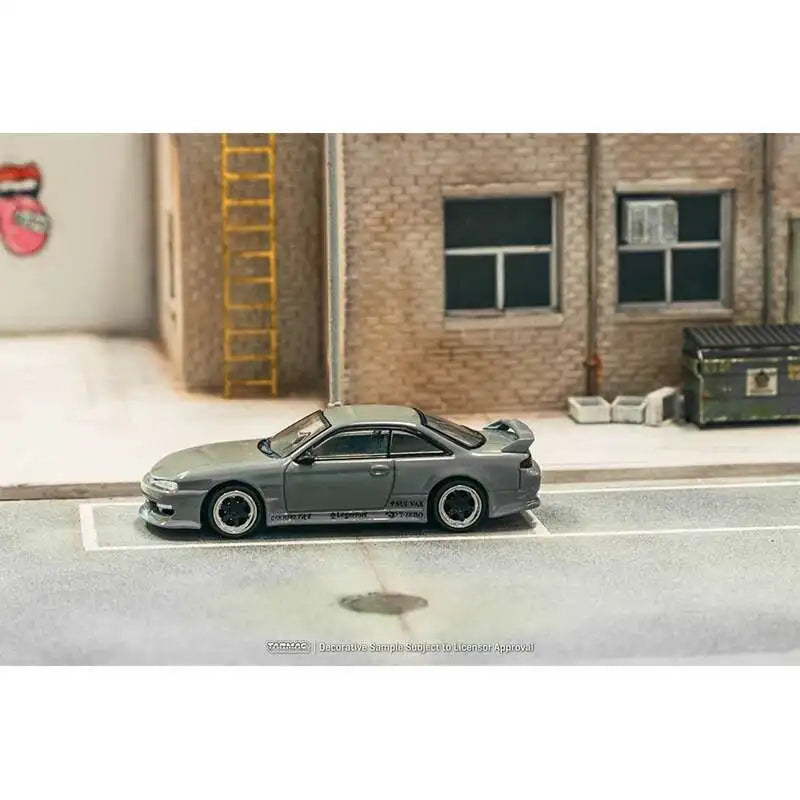 Tarmac Works Nissan VERTEX Silvia S14 Grey 1:64 Diecast