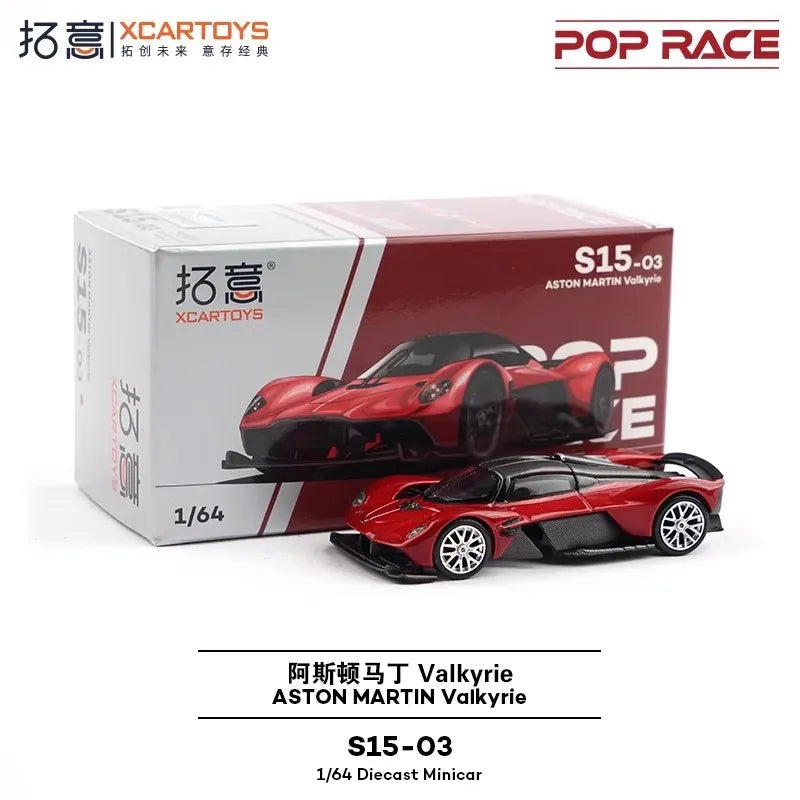 XCARTOYS Pop Race Valkyrie 1 64 Metal Plastic Parts S15 03 1:64 Diecast