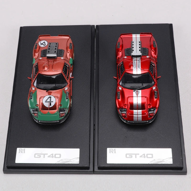 Rm 1 64 Gt40 Racing Openable Magnetic Engine 1:64 Diecast