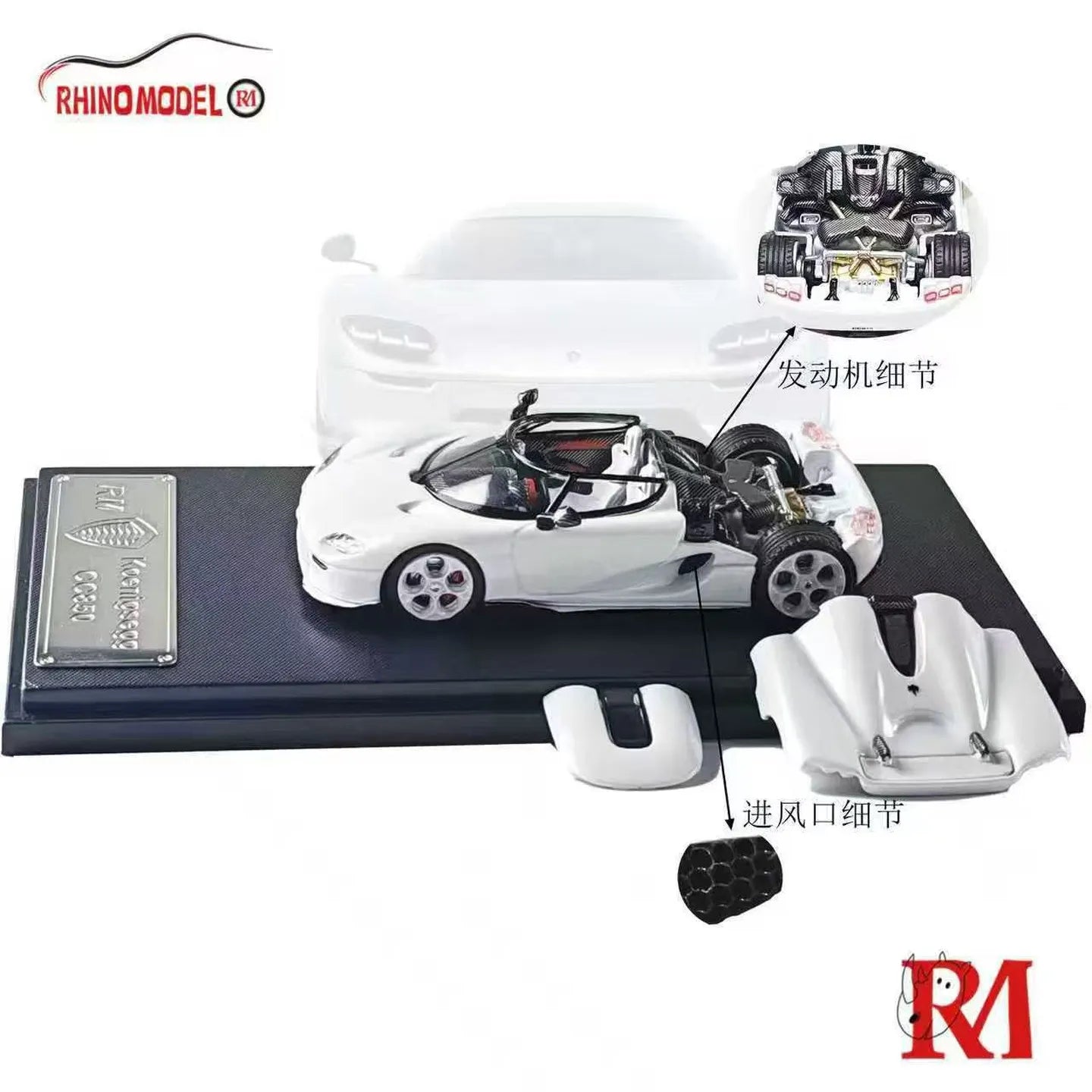Koenigsegg CC850 Rhino Model 1:64 Diecast