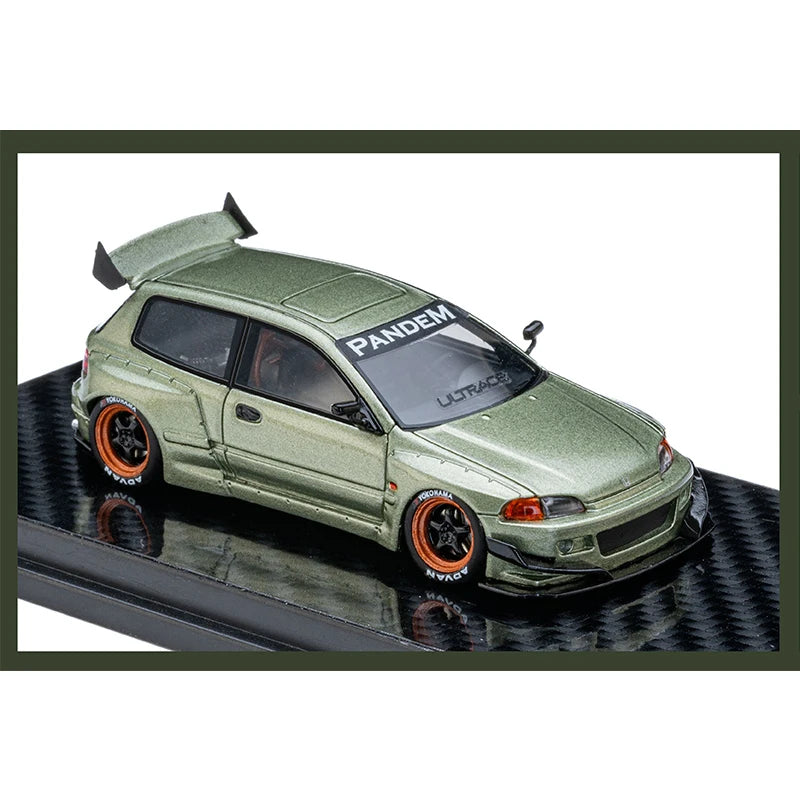 Honda Civic EG4 K20 Pandem Millennium Jade YM 1:64 Diecast