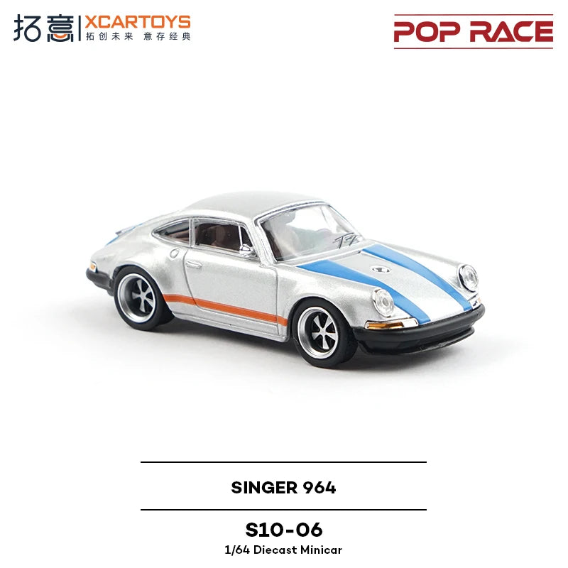 Pop Race XCARTOYS Singer 964 1 64 Metal Plastic Parts S10 1:64 Diecast