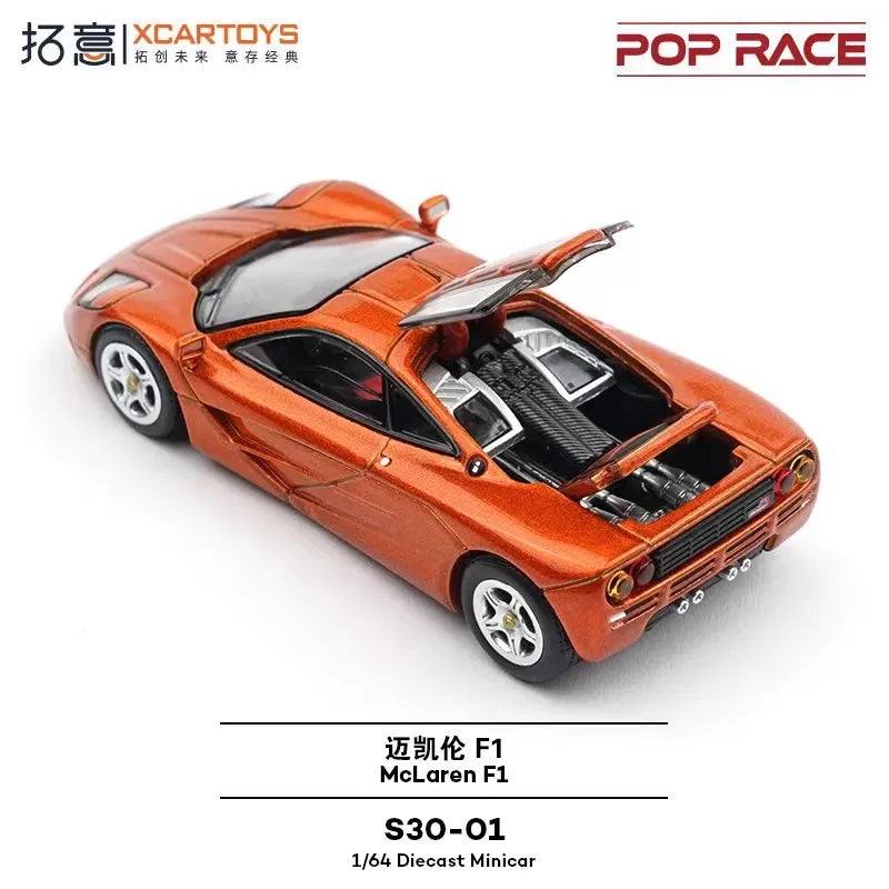 Pop Race XCARTOYS F1 1 64 Metal Plastic Parts S30 01 1:64 Diecast