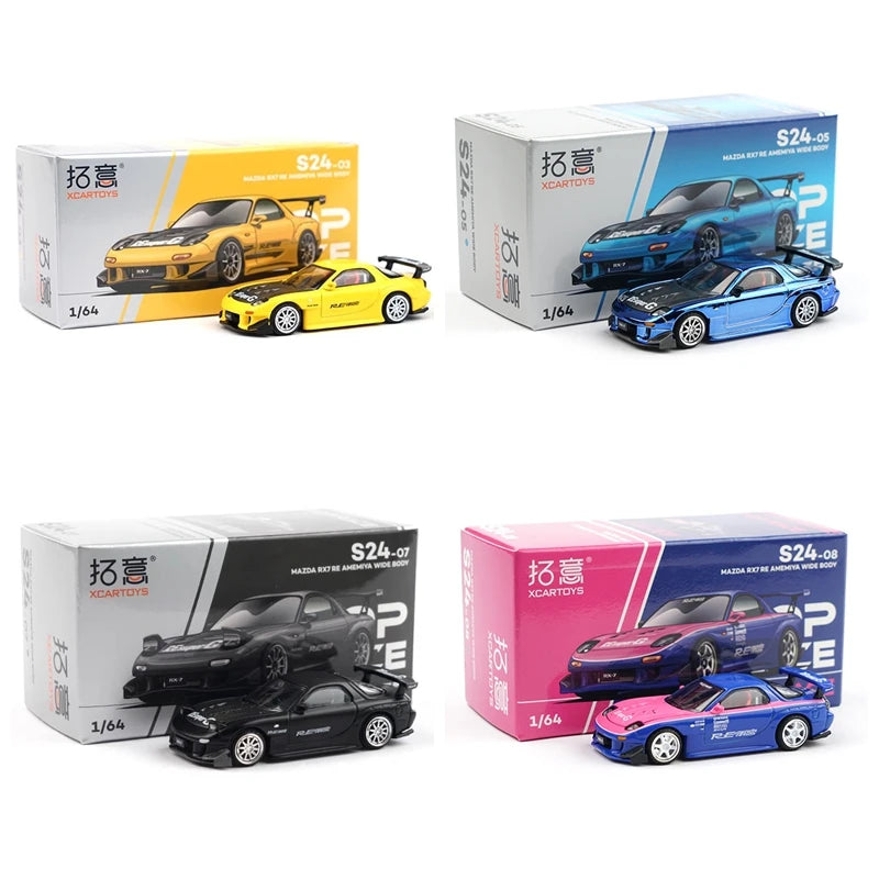 XCARTOYS Pop Race RX-7 RX-7 Fd Re Wide Body 1 1:64 Diecast