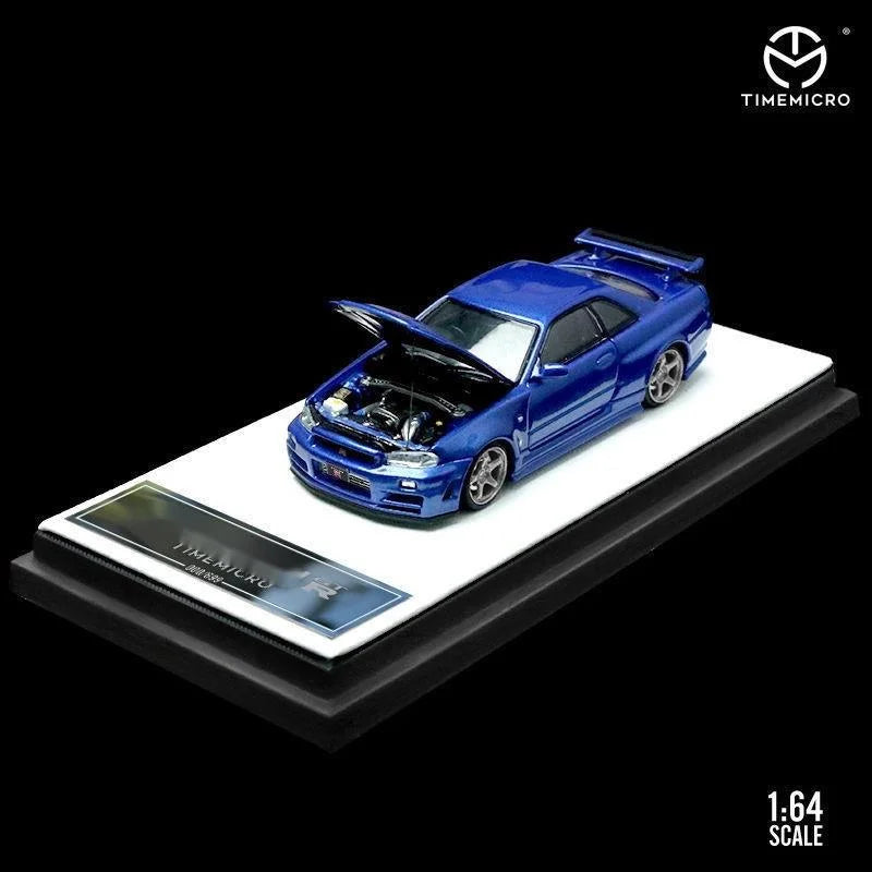 GT-R R34 Open Timemicro Tm 1 64 Simulated Decoration 1:64 Diecast