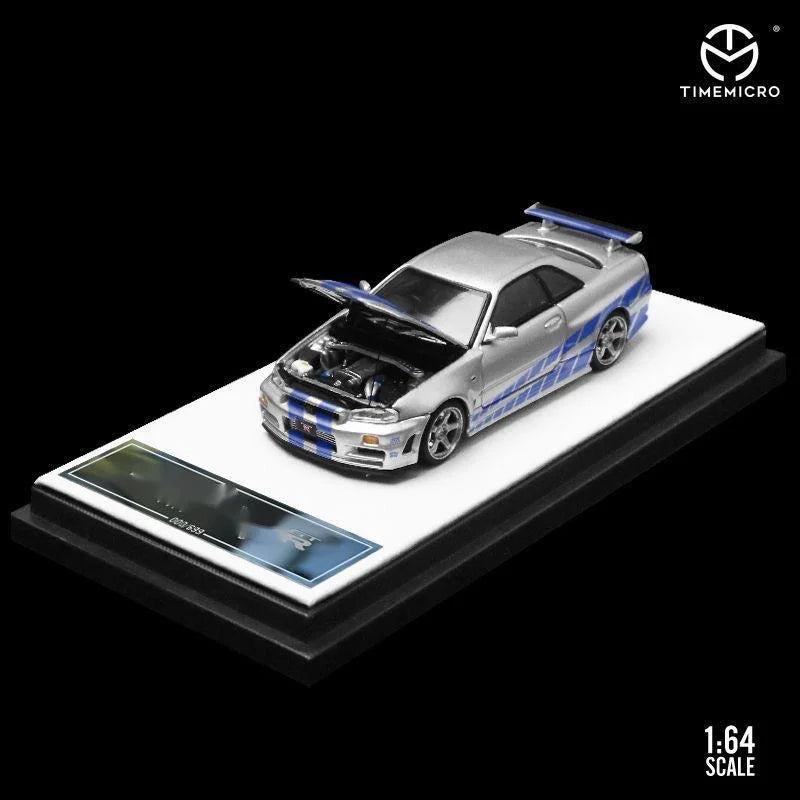 GT-R R34 Open Timemicro Tm 1 64 Simulated Decoration 1:64 Diecast