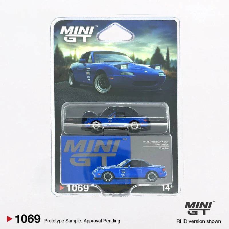 MINI GT Mazda Miata MX-5 NA Tuned Version Dark 1:64 Diecast