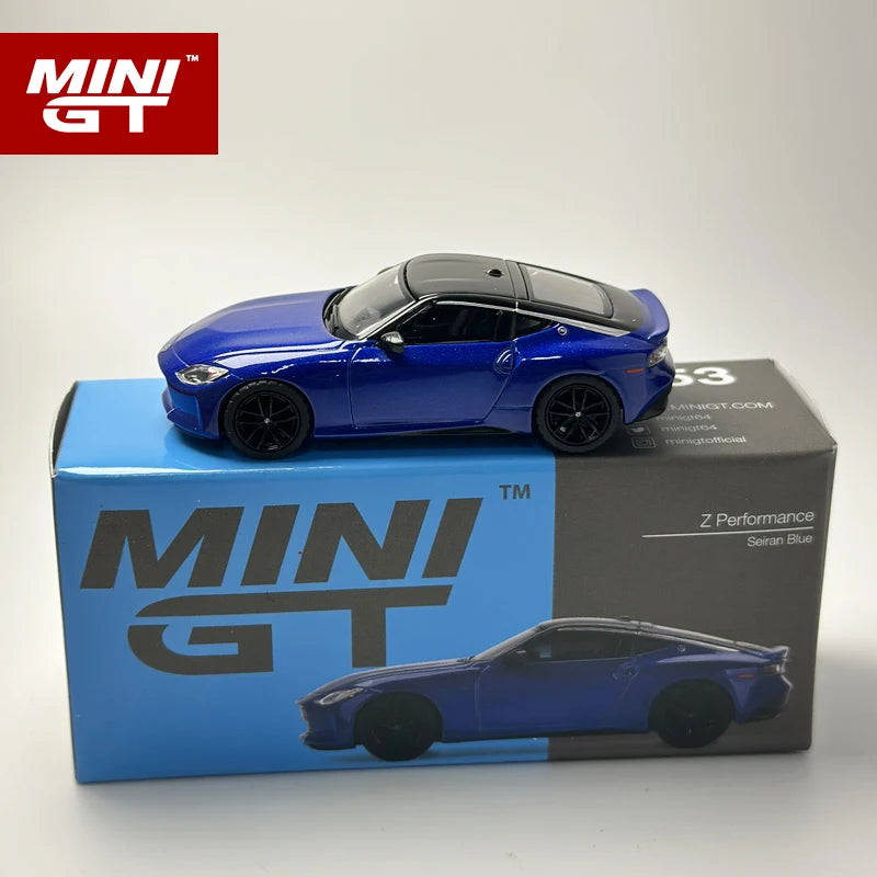MINI GT 1 64 Z Blue 453 1:64 Diecast