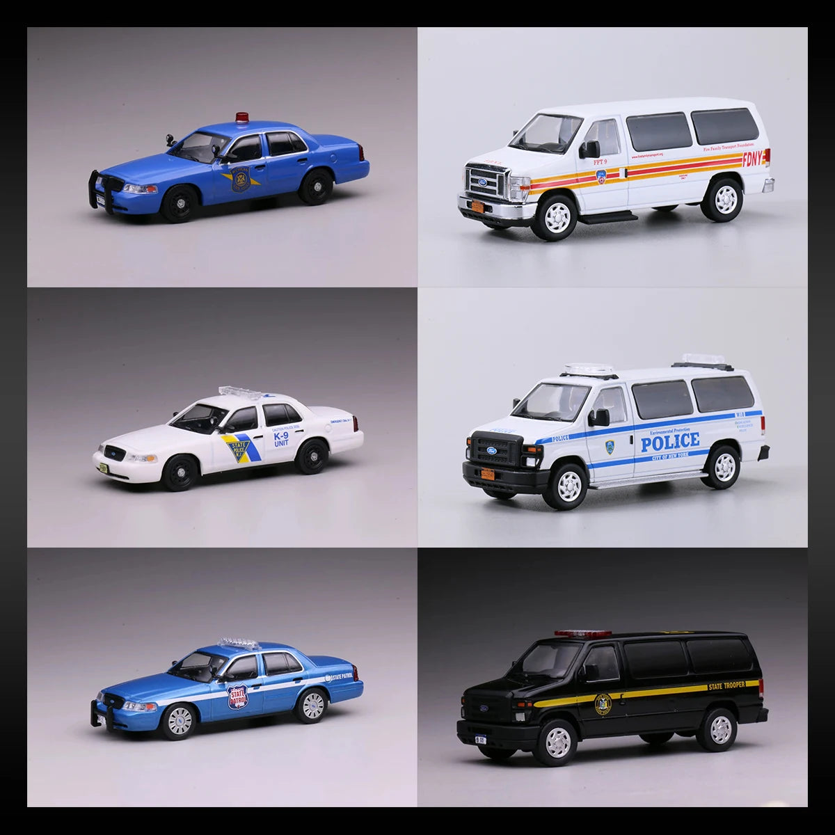 Ford Crown Victoria Police Patrol Car MK2 EN114 1:64 Diecast