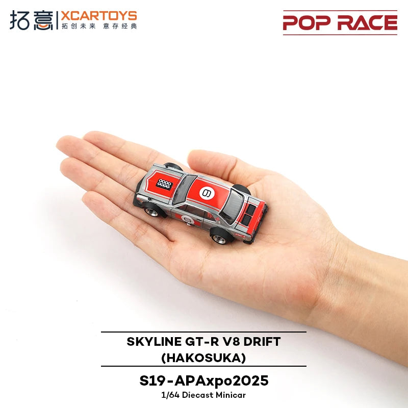 Pop Race XCARTOYS Skyline GT-R V8 Drift Hakosuka1 64 Metal 1:64 Diecast