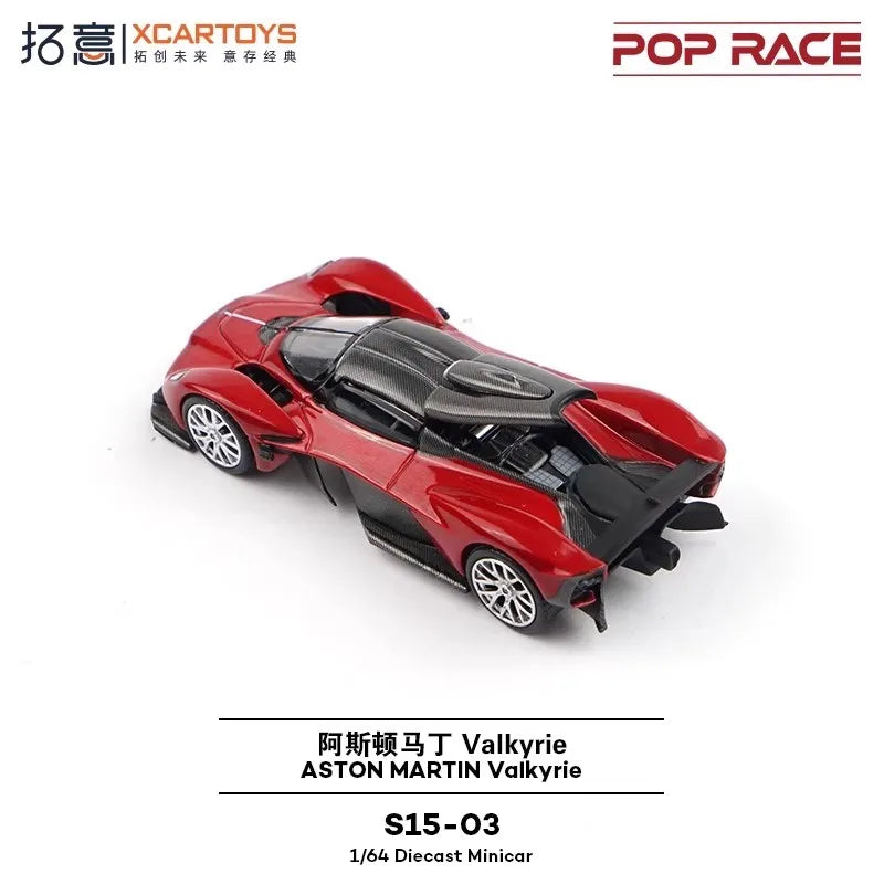 XCARTOYS Pop Race Valkyrie 1 64 Metal Plastic Parts S15 03 1:64 Diecast