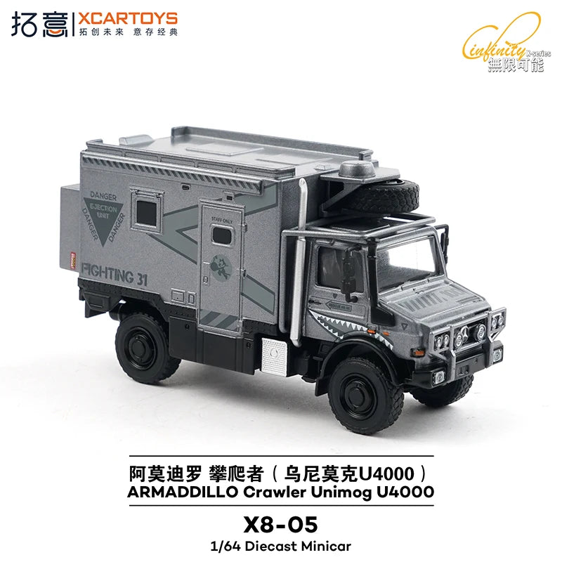 XCARTOYS Crawler Unimog U4000 1 64 Metal Plastic Parts X8 1:64 Diecast