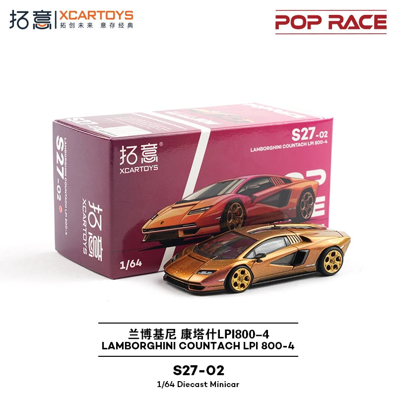 XCARTOYS Pop Race Countach Lpi 800 4 7 6:64 Diecast
