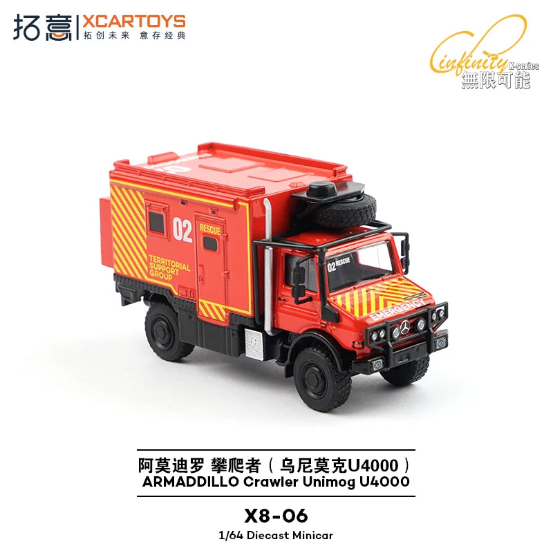 XCARTOYS Crawler U4000 1 64 Metal Plastic Parts X8 06 1:64 Diecast