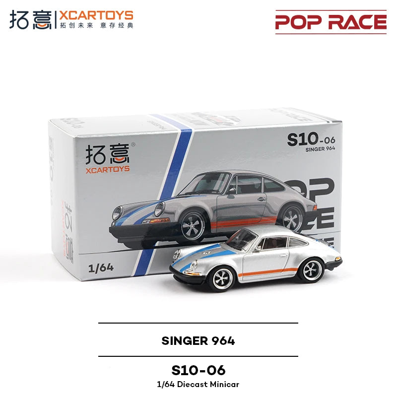 Pop Race XCARTOYS Singer 964 1 64 Metal Plastic Parts S10 1:64 Diecast
