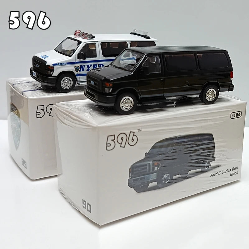 Ford E-350 Van NYPD 596 1:64 Diecast