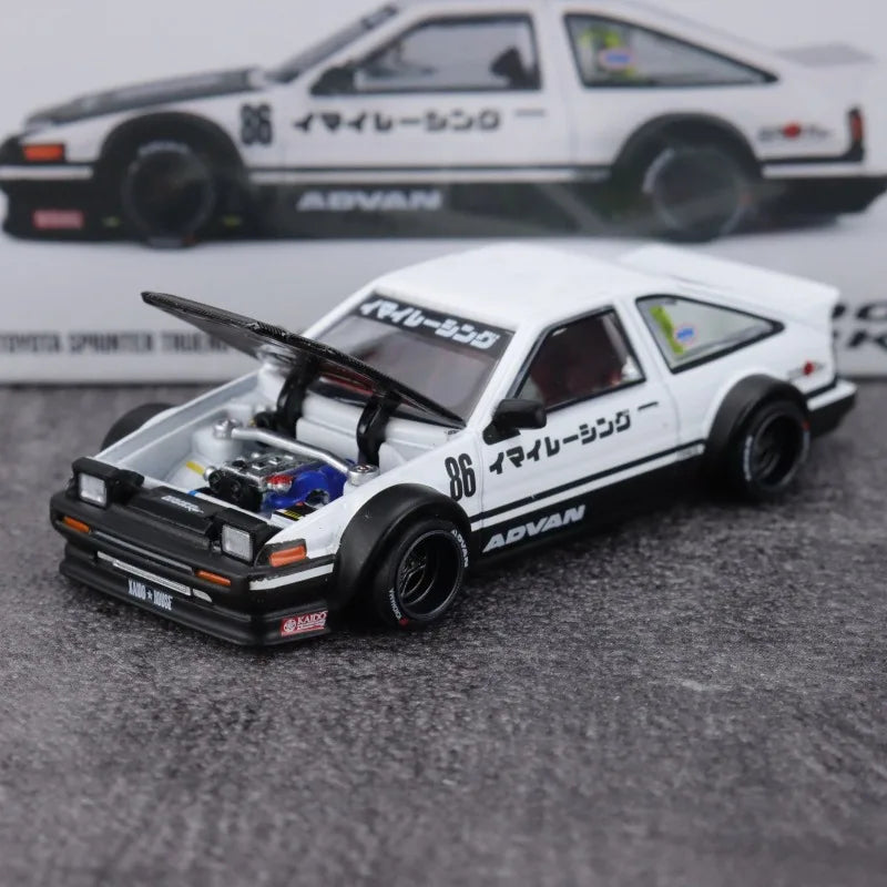 Toyota AE86 Street V1 MINI GT Kaido House 1:64 Scale Diecast Model Car