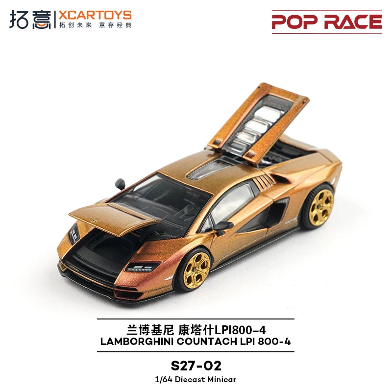 XCARTOYS Pop Race Countach Lpi 800 4 7 6:64 Diecast