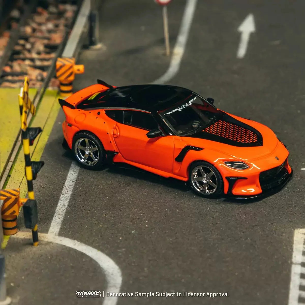 Tw 1 64 Nissan Veilside Ffz400 Fairlady Z Orange Tarmac 1:64 Diecast
