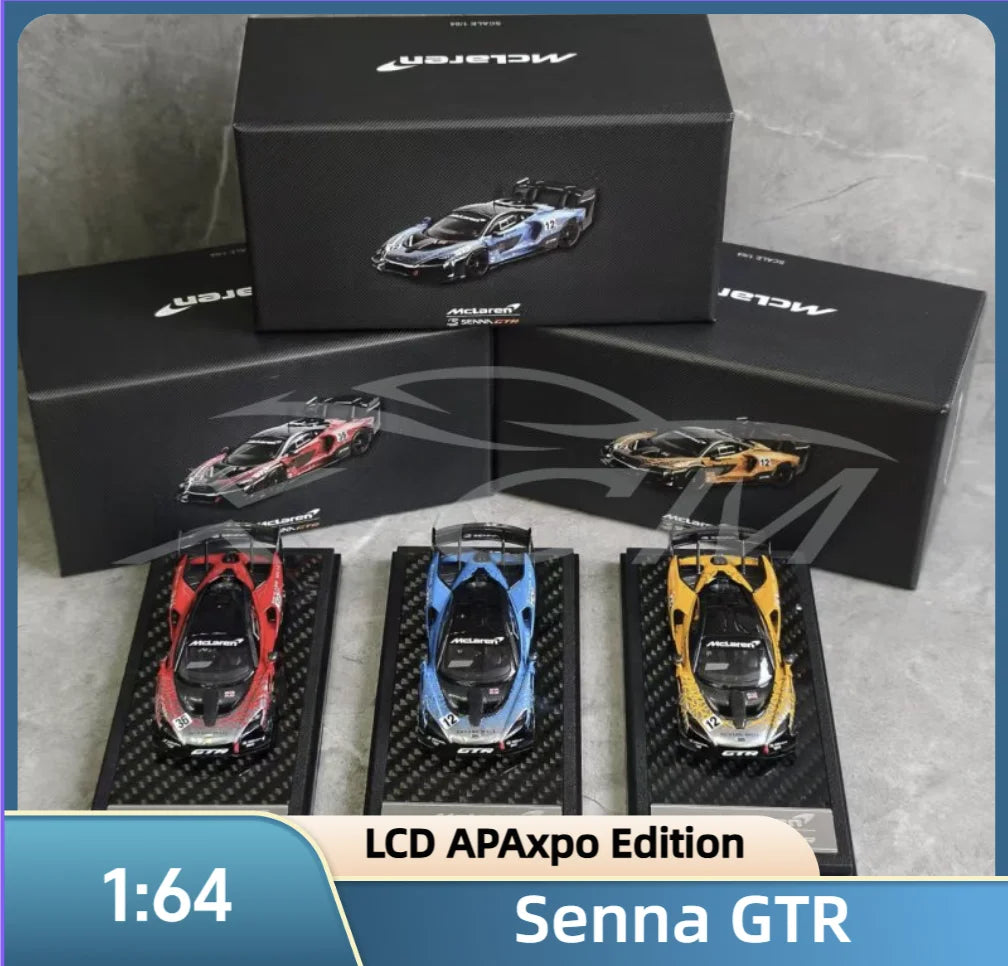 LCD Senna GT-R Apaxpo Blue Red Orange 1 64 1:64 Diecast