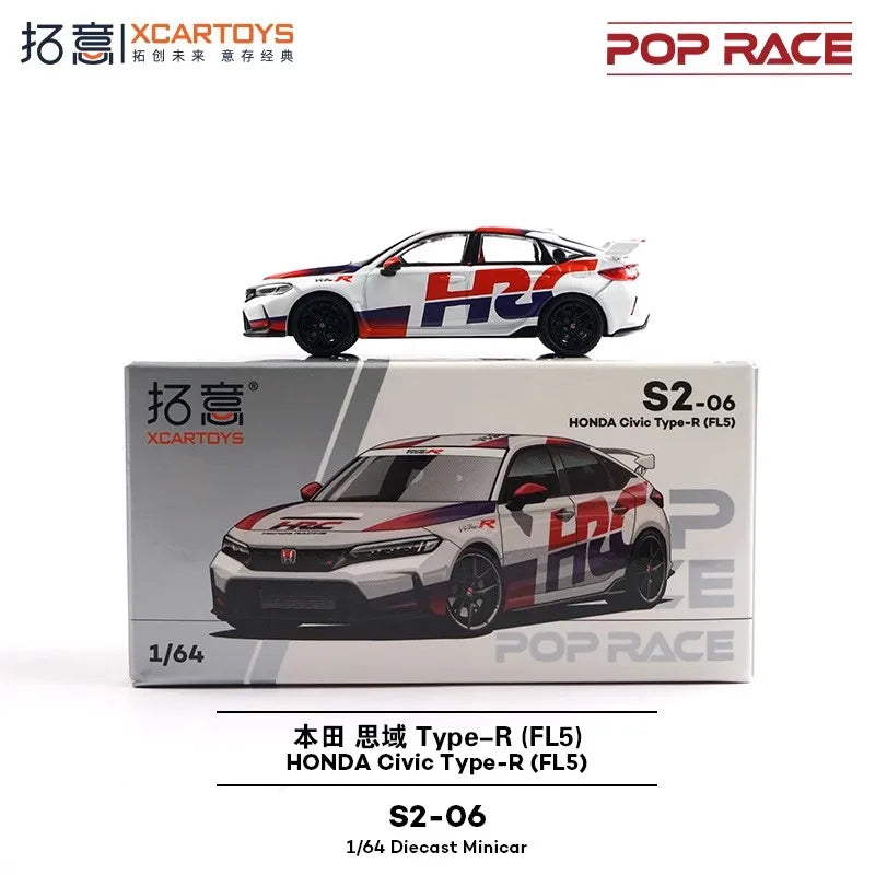 XCARTOYS Pop Race Civic Type R Fl5 7 2:64 Diecast