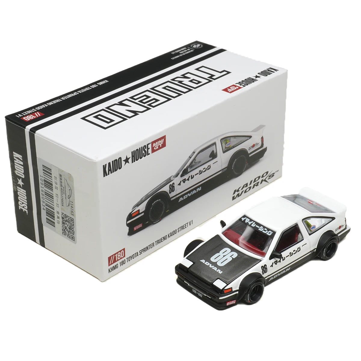 Kaido House Toyota Sprinter Trueno AE86 IMAI Racing V1 1:64 Diecast