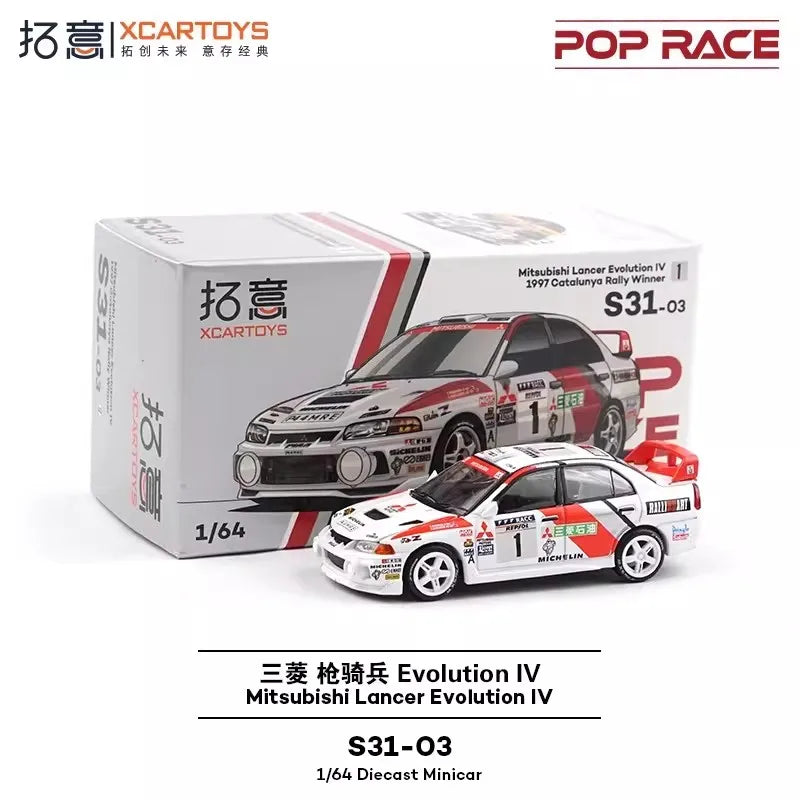 Pop Race XCARTOYS 1997 Lancer Evolution Iv 1 64 Metal Plastic 1:64 Diecast