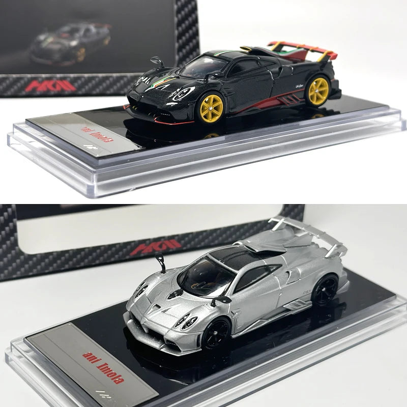 Hkm 1 64 Imola Silver Full Carbon Decoration 1:64 Diecast