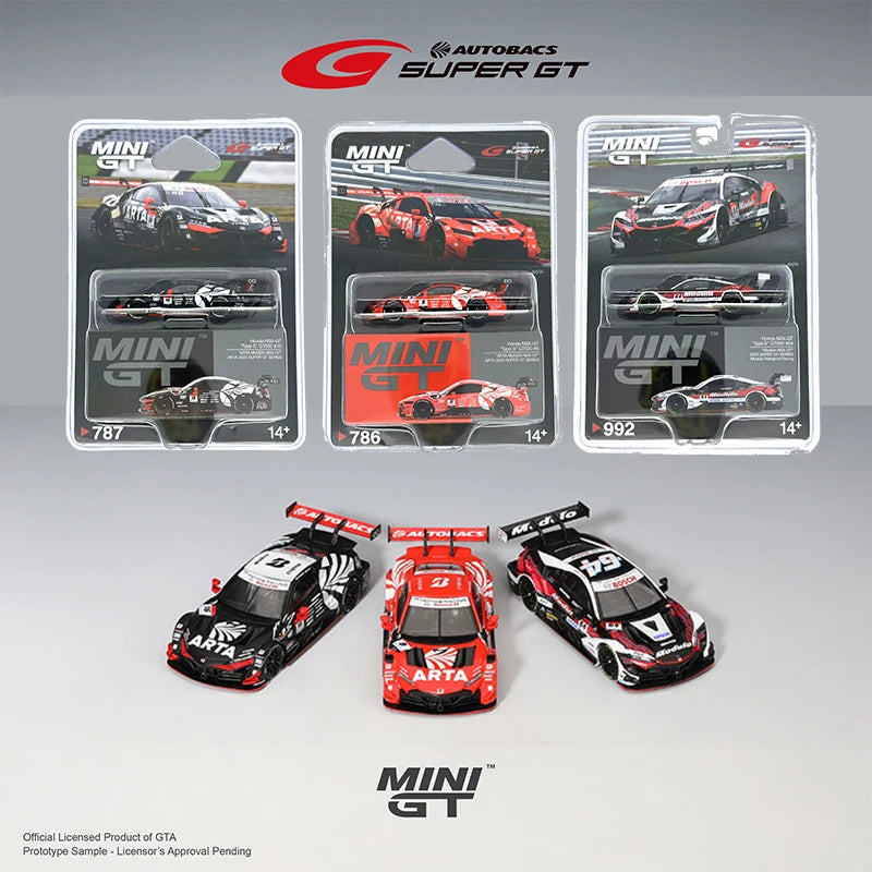MINI GT 1 64 Nissan Z GT500 Honda NSX GT-R Supergt 1:64 Diecast