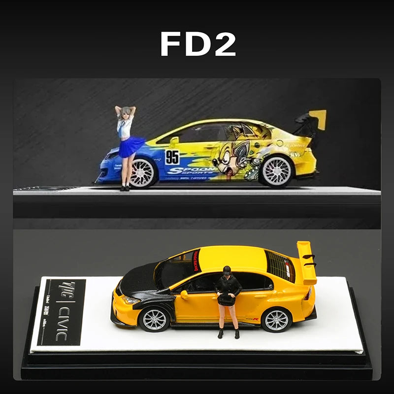 Honda Civic FD2 Art Work TM Model 1:64 Diecast